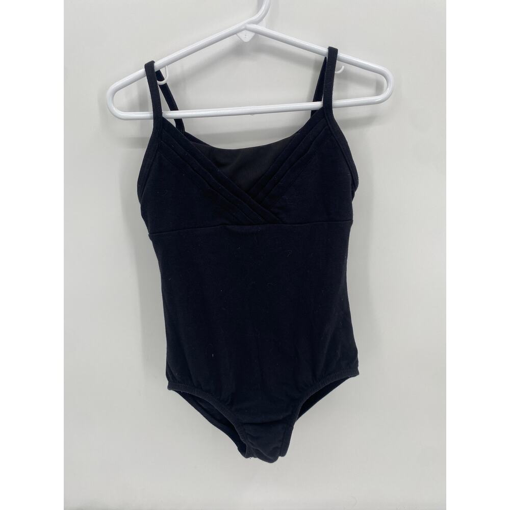 Cat & Jack Black One Piece Leotard Dance Cami Small 6/6x